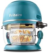 Fritadeira a ar fritadeira com visibilidade 360, autolimpante, 5 quartos, livre de BPA, botões de toque único, 4...