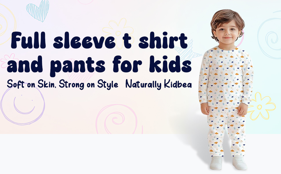 Full-Sleeve T-Shirt & Comfy Pants for Kids SPN-MC368P