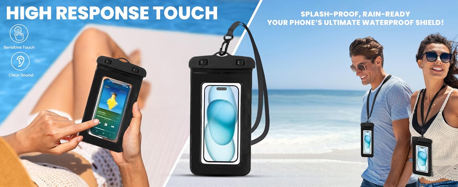 BlackBorder Waterproof Mobile Pouch 2PK
