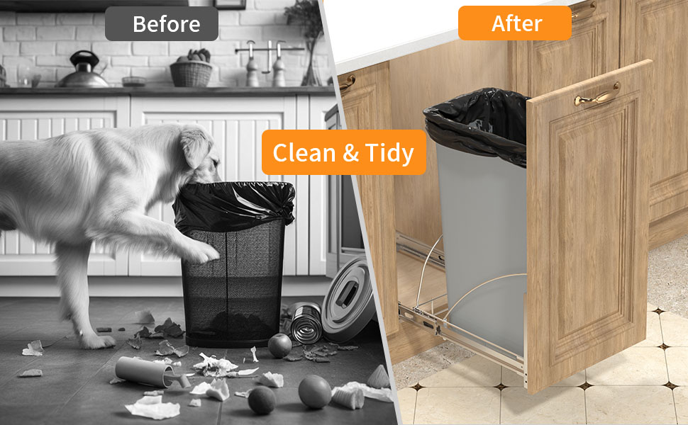 Pull Out Trash Can Under Sink Trash Can Pull Out