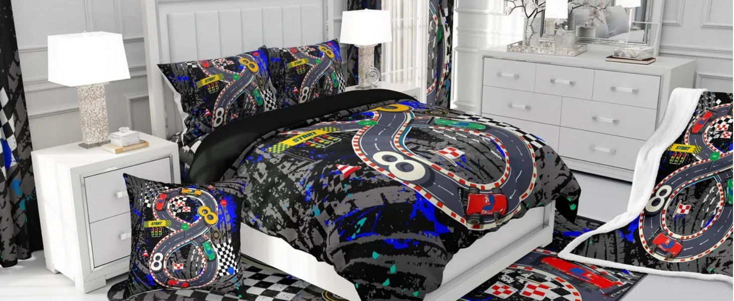 Feelyou Hello Easter Bedding Set 7 Pieces King Kids Cute