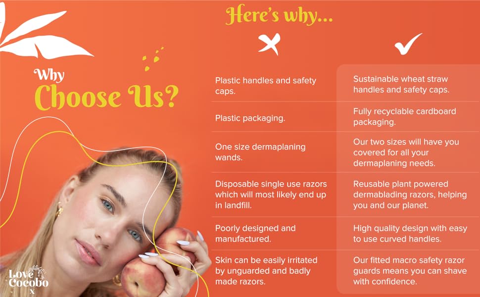 Why Choose Us for Love Cocobo dermaplaning blades for face.