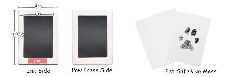 pet paw print impression kit