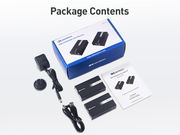 Amazon.com: Cable Matters USB Over Ethernet Extender with 2X