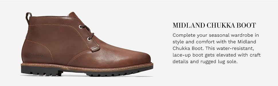 ゴ*ー様 コールハーン MIDLAND LUG CHUKKA ブーツ26.5㎝ コール ハーン COLE HAAN ミッドランド ラグ チャッカブーツ