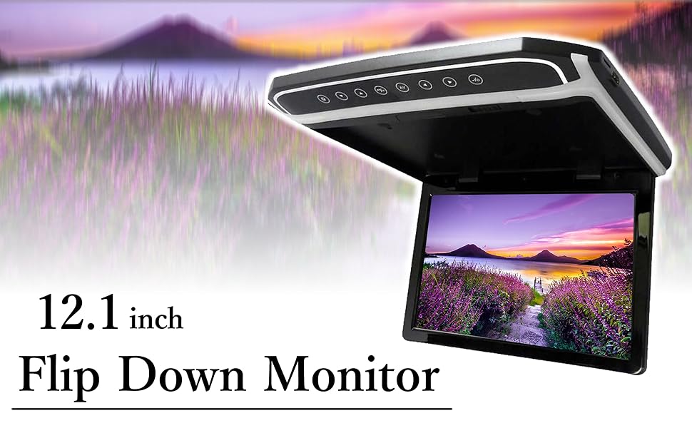 フリップダウンモニター　12.1インチ　F1230BH 楽天市場】フリップダウンモニター 12.1インチ フリップダウン