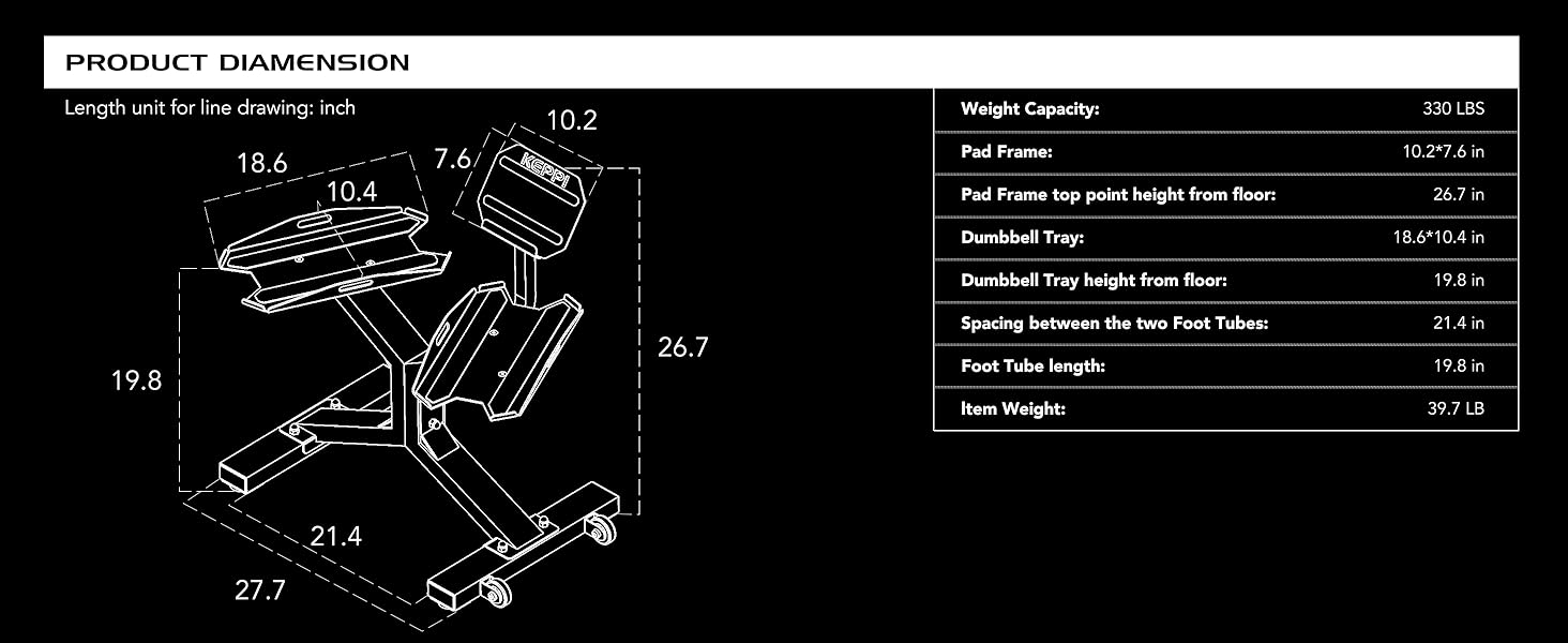 KeppiFitness Dumbbell Rack, 330LBS steel stand with tray, straps & wheels for home gym