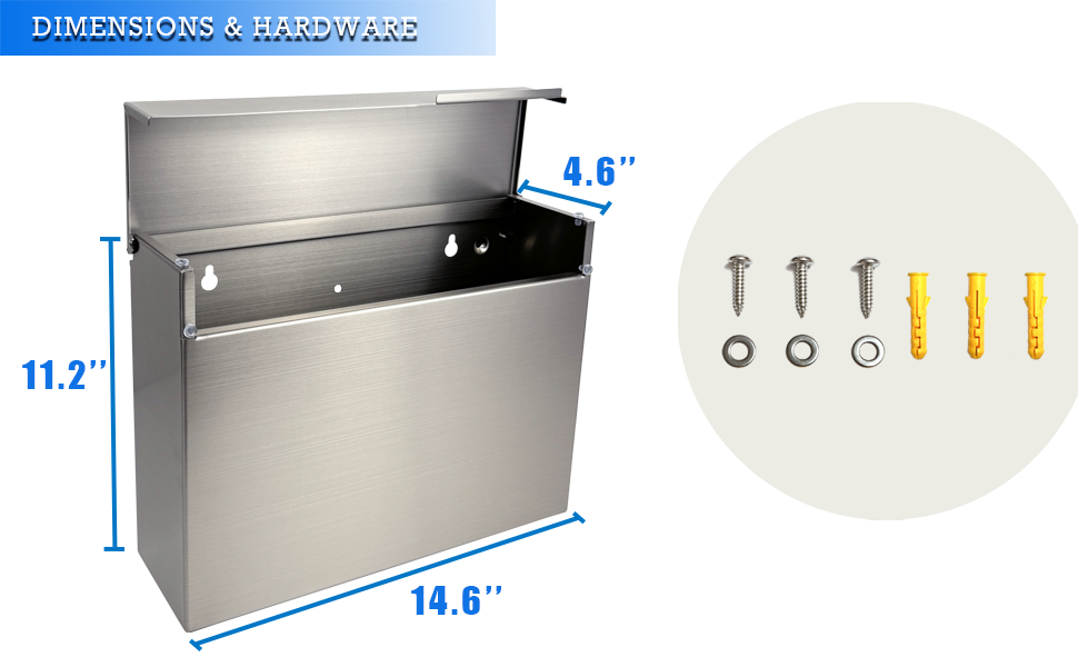 D4L Stainless Steel Rainproof Mail box