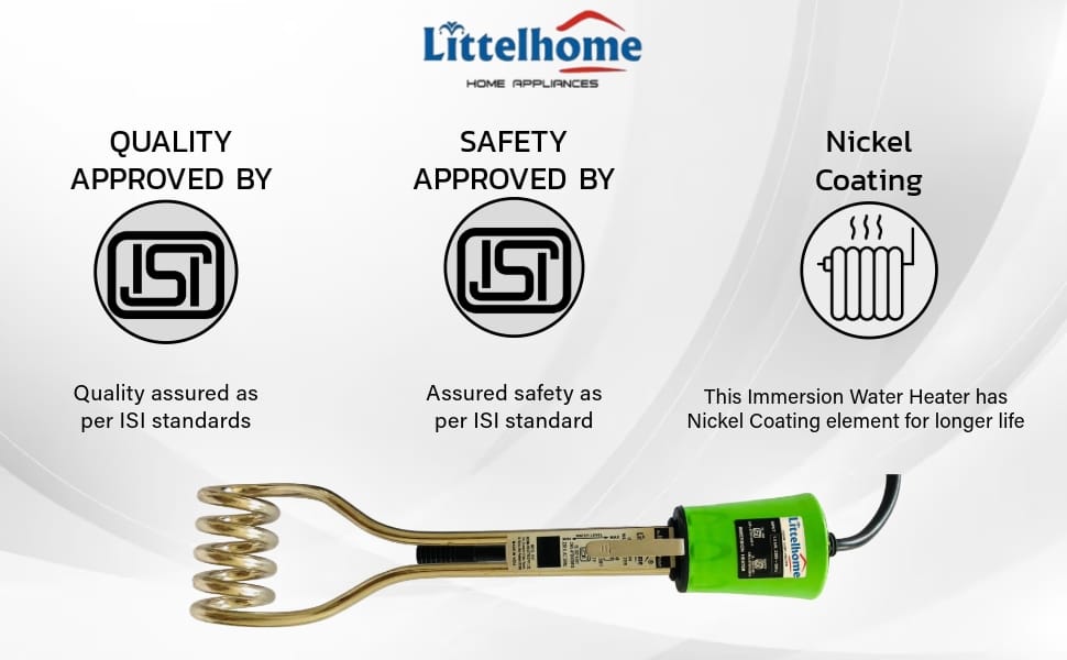 AUTOCUT & Waterproof Immersion Water Heater with Copper Tube