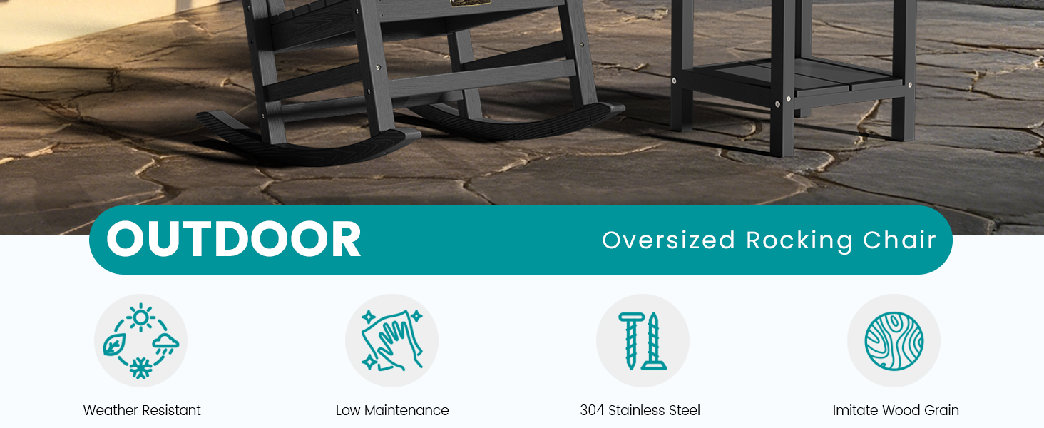 serwall rocking chair black