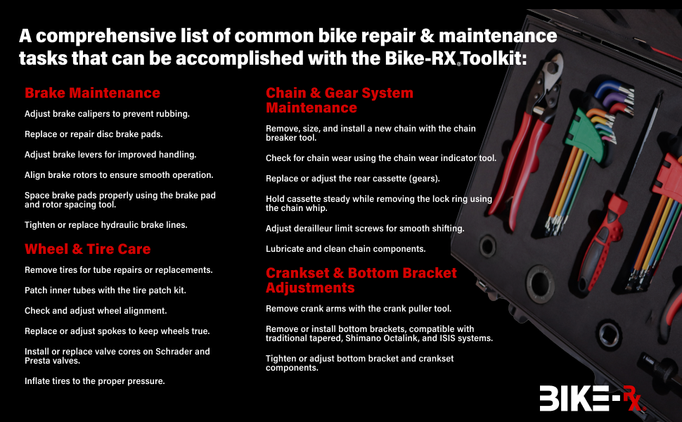 Bike Brake Maintenance Wheel and Tire Care, Bike Chain and Gear System Maintentce