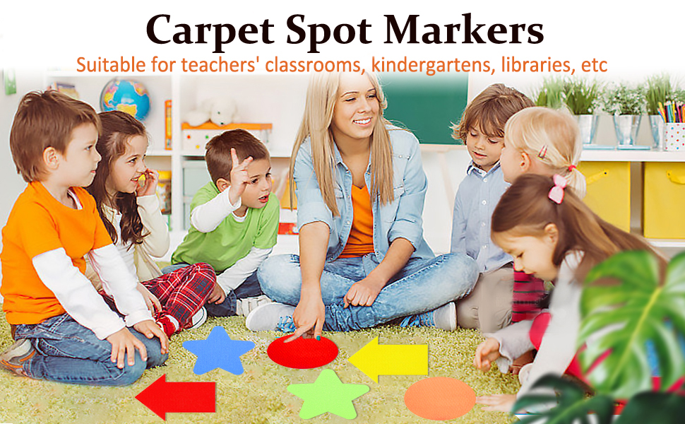 Winuoyang Carpet Spots for Classroom,90Pcs Carpet Spot Markers Floor Dots Spot Classroom