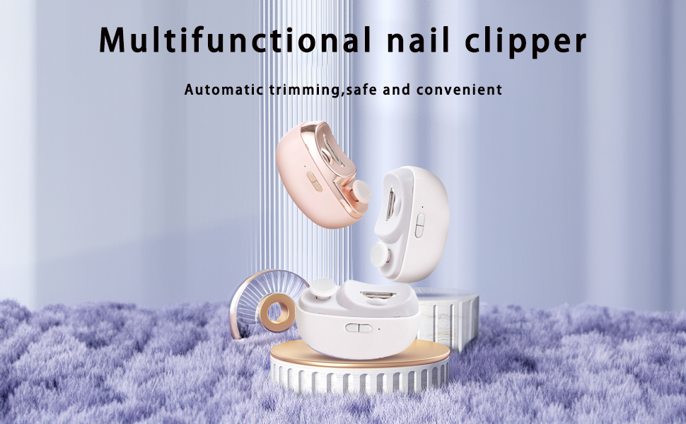 Electric Automatic Nail Clipper with Light, LISSAHNE 2 in