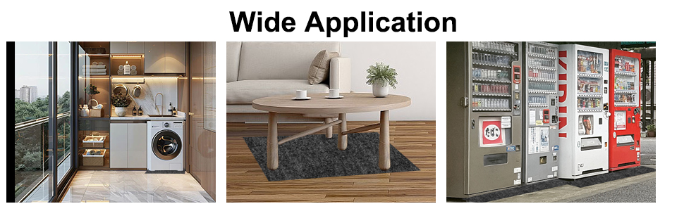 Non-Slip Backing Under Refrigerators Mat