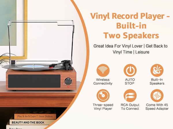 ミュージック reco Amazon.com: Vintage Record Player with Built-in Stereo