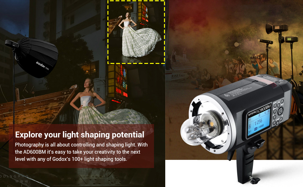 Amazon.com : Godox AD600BM Outdoor Flash Strobe Light, 600Ws