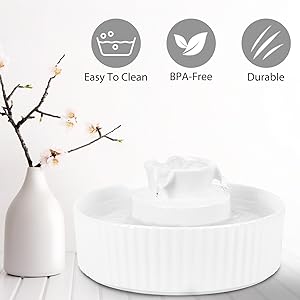 Ceramic Cat Water Fountain