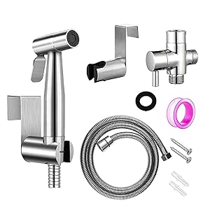 Amazon.co.jp: HAMILO シャワーヘッド 掃除用 高水圧 ステンレス