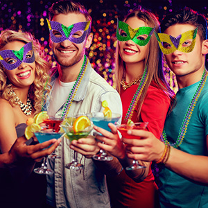 Mardi Gras Party Favors Set