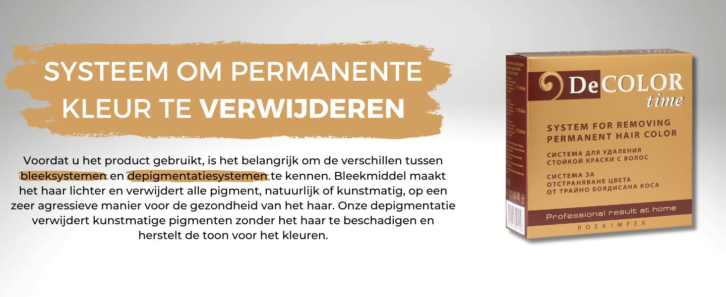 Haarbleken Depigmenterende kleurstoffen Haarkleurmiddelen