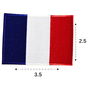 France Flag Patch Dimensions – Compact and Versatile Design