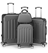 LEADZM Reisekoffer Set 3 Teilig + 4 Rollen + Zahlenschloss | Silbergrau für Business Reisen (Style 1)  
LEADZM ABS Reise 27ca3742 0179 4df0 9f90 C6ecc8d8e810. AC SR166,182