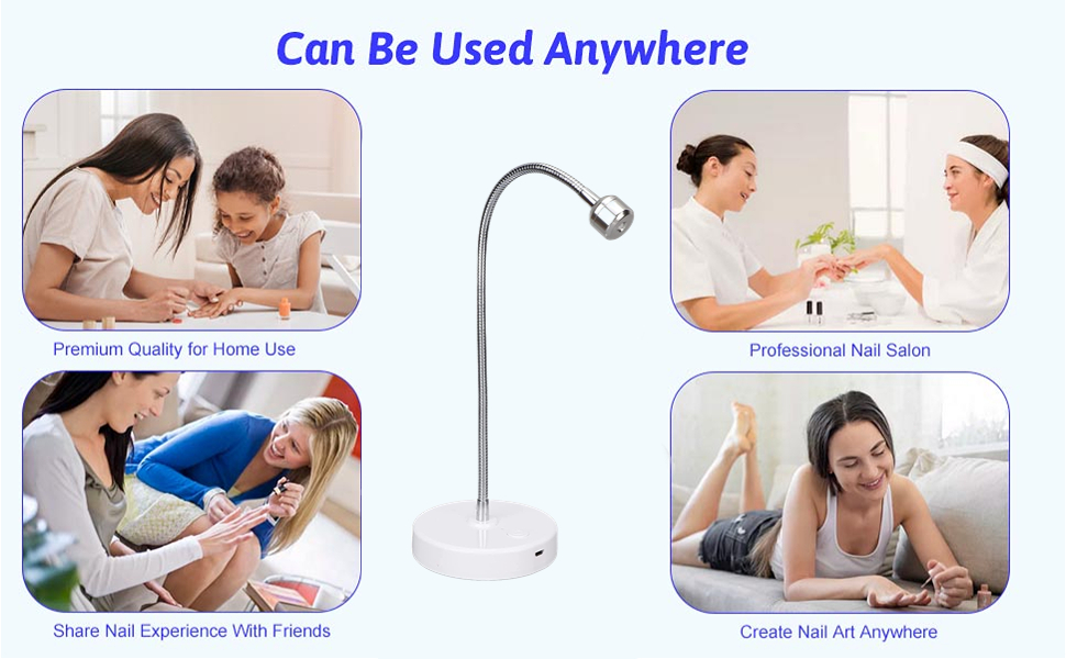Gooseneck UV Lamp Nail Curing Light for Gel Polish