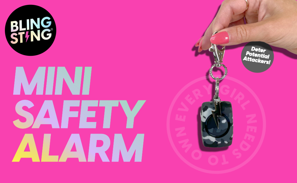 BLINGSTING Personal Safety Alarm Keychain Extreme 125