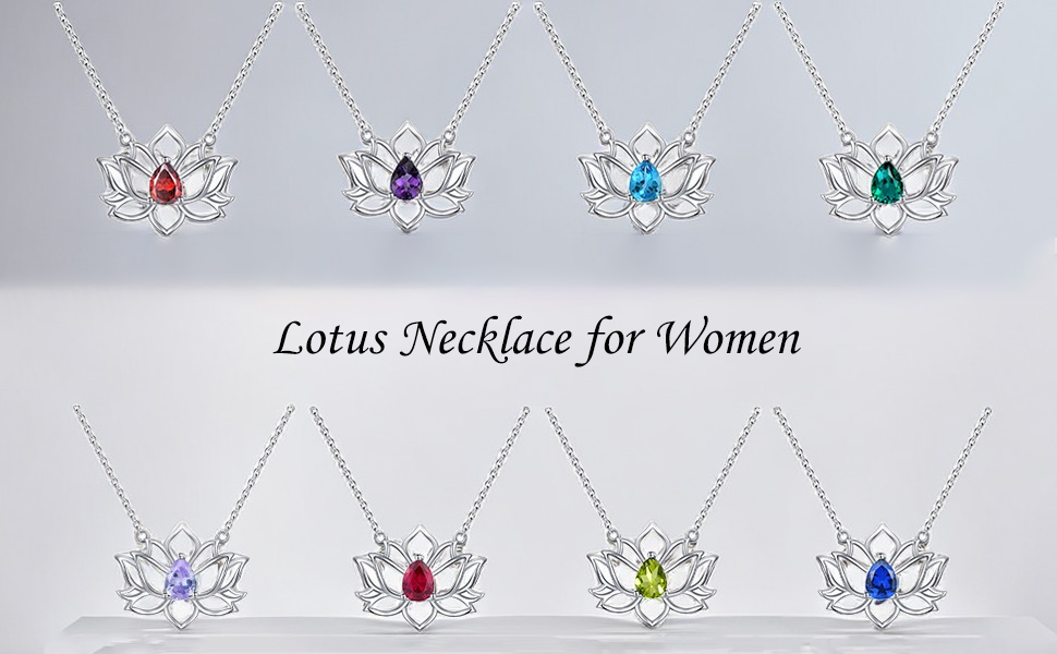 Lotus Pendant Necklace lotus necklace lotus necklaces for women lotus flower necklace lotus pendant