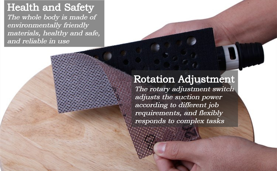 Hand Sanding Hand Dust Extraction Sanding Block Pad Extraction Sanding