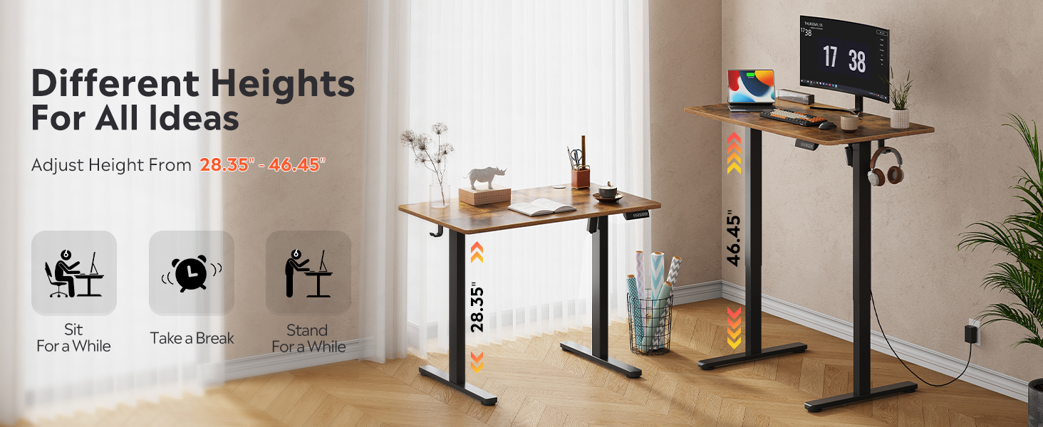 Electric Standing Desk Adjustable Height