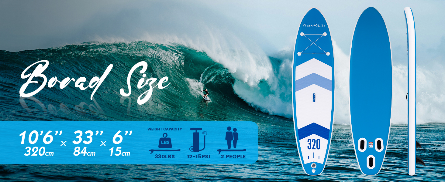 Amazon.com : FEATH-R-LITE Stand up Paddle Board Inflatable Paddle ...
