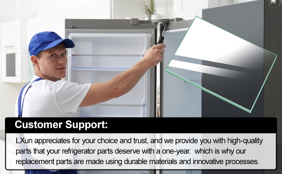 Ultra Durable WR32X10156 Refrigerator Glass Shelf