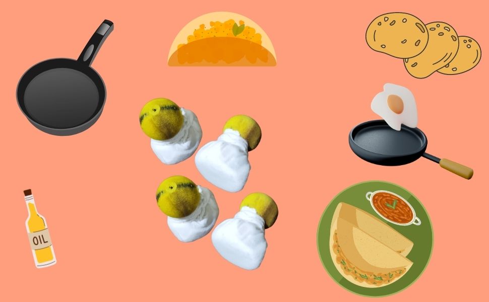 PGD Traditional Wooden Oil Spreader for dosa Tawa pan (Wood with White