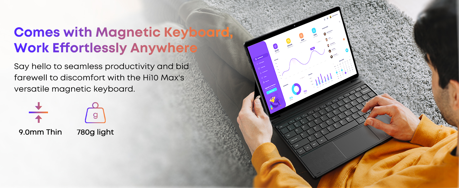 CHUWI Hi10 Max Windows 11 Tablet with Keyboard
