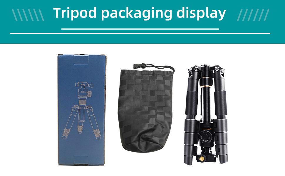 1pc camera tripod, 1pc 360° Panorama Ball Head, 1pc Aluminum quick release plate