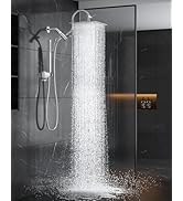 All Metal Rain Shower Head with Handheld Spray Combo, 10