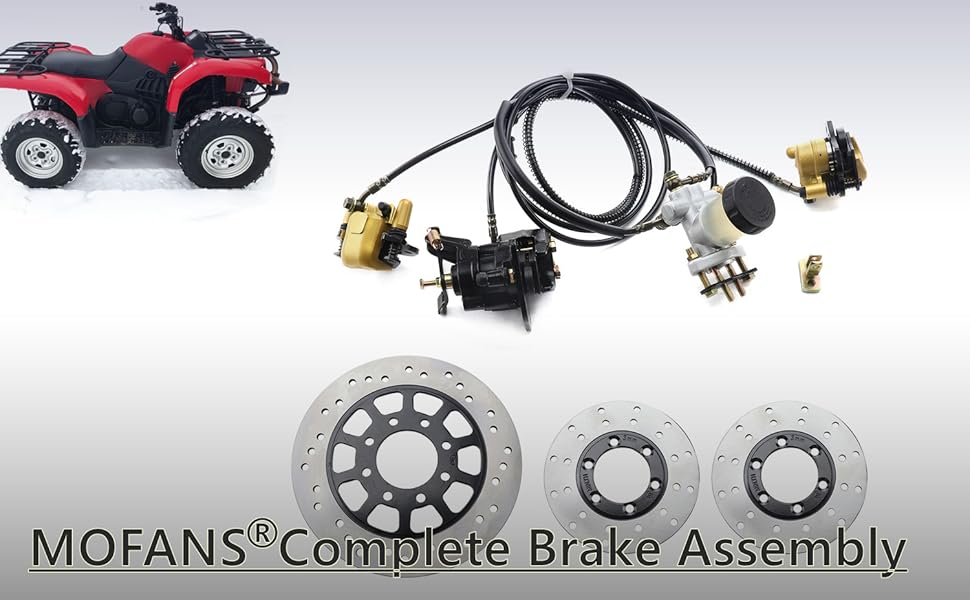 MOFANS 150CC Go Kart Disc Brake Master Cylinder Kit Complete Brake Assembly