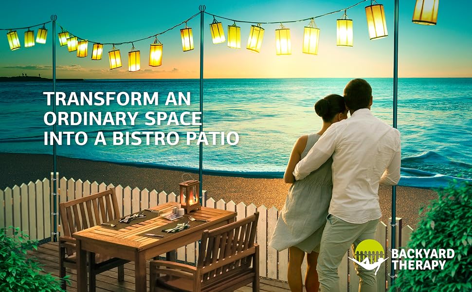 Deck Poles for String Lights Sturdy 9 ft String Light