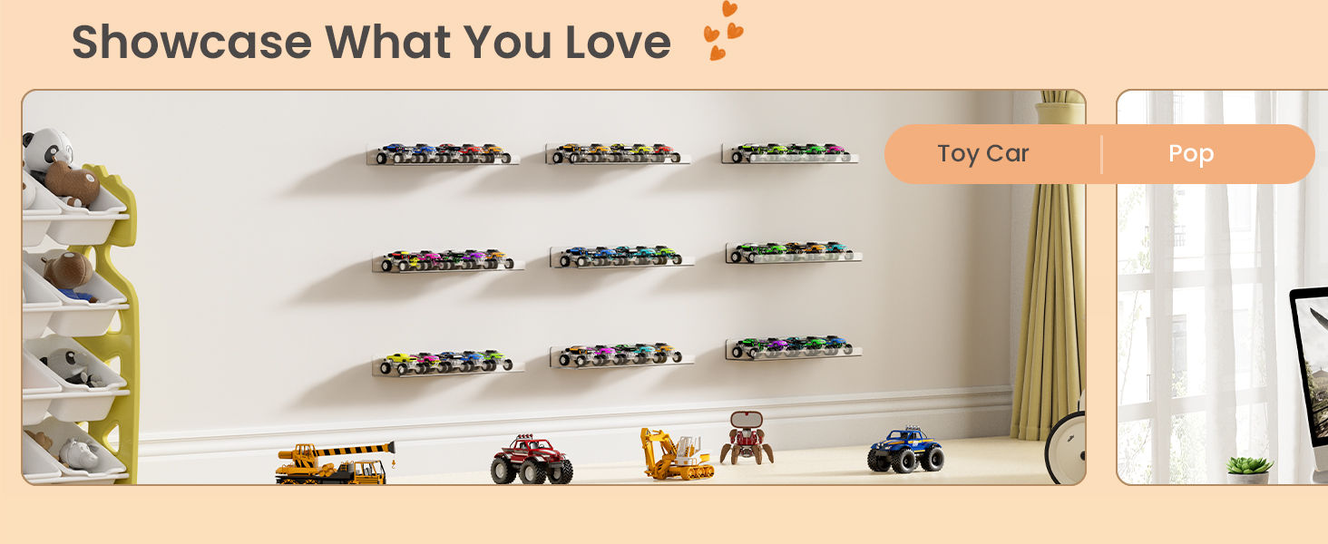 acrylic shelves