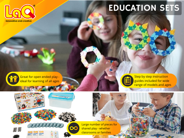 LaQ Basic 2400 COLORS - 31 Models, 2400 Pieces | STEM