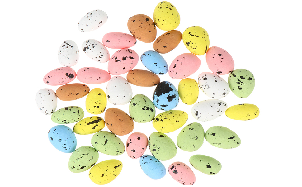 Abaodam Colorful Mini Easter Eggs Bulk Decorative Foam Easter Eggs for DIY Crafts