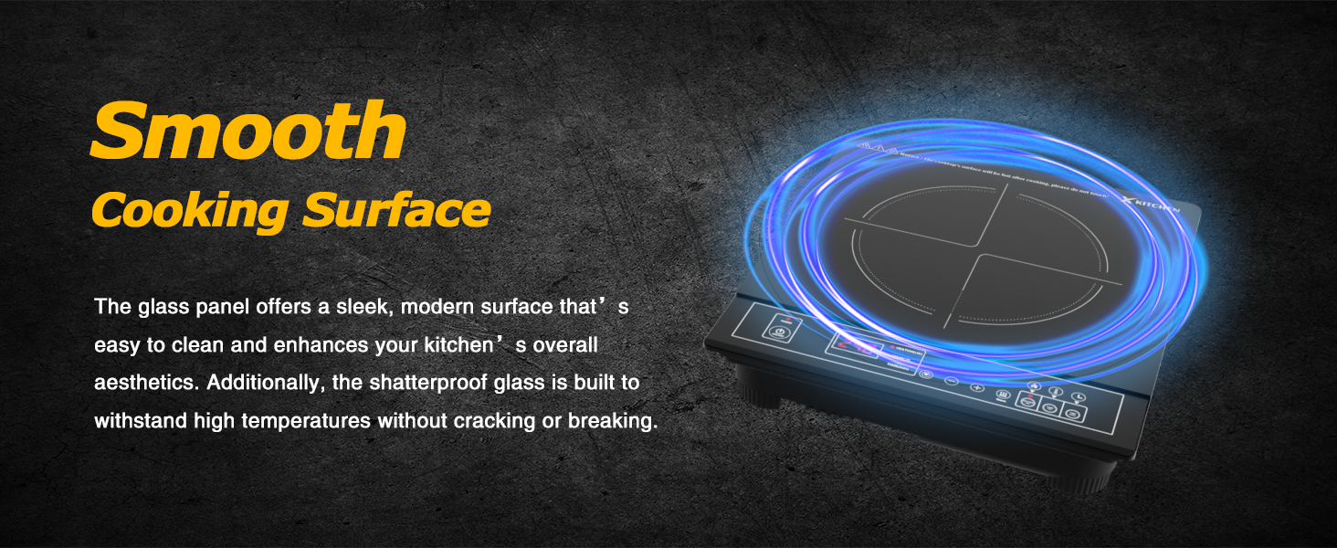 XKitchen Portable Induction Cooktop, 1800W Induction Burner