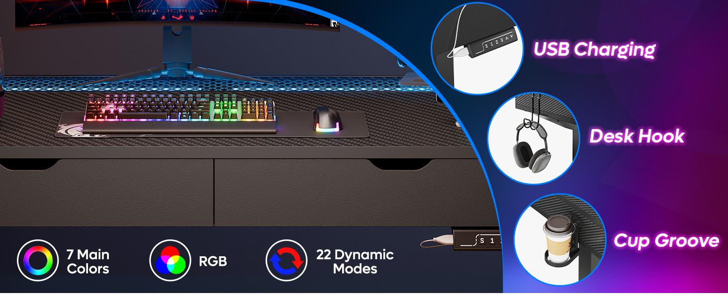 LED-Enhanced Workspace