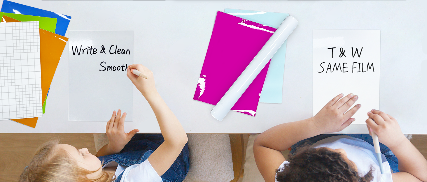 T&W SAME FILM White Board for WallDry Erase Stickers2