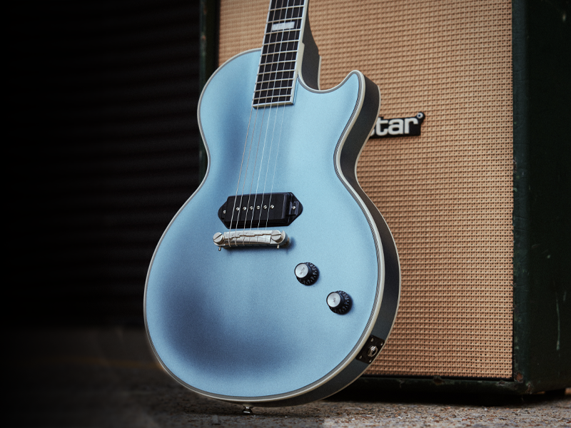 ギター Epiphone Les Paul Custom  Pelham Blue s-l400.jpg