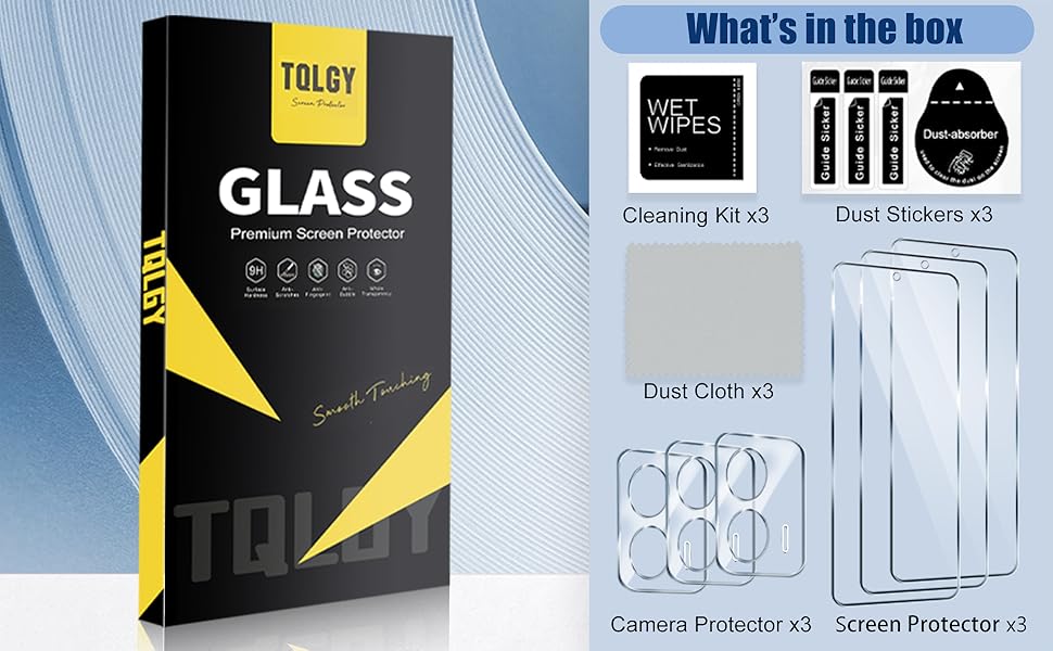 TQLGY 3 Pack Screen Protector for Motorola Moto G 5G 2023