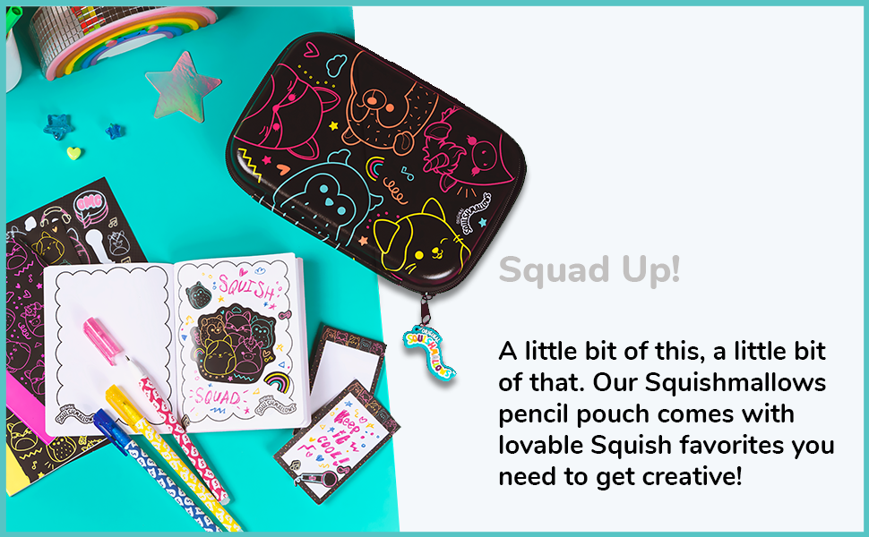 Fashion Angels Squishmallows Stationery Set Includes 3