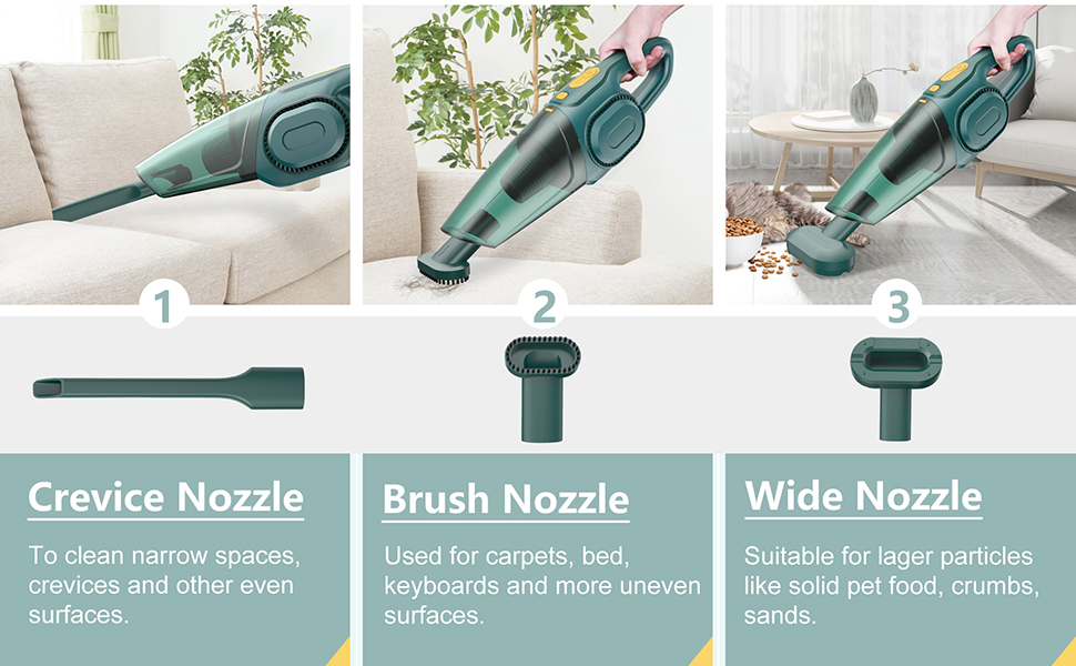 AUKUN Handheld Vacuum, Handheld Vacuum Cordless 8KPA Strong