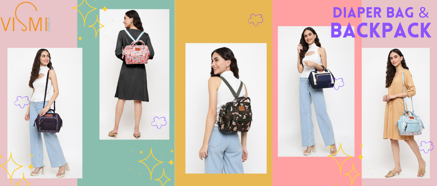 vismiintrend stylish mini large diaper bag backpack baby bags tote mother baby travel carry